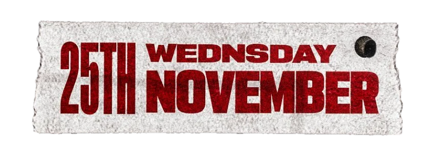 Wednesday, November 25th